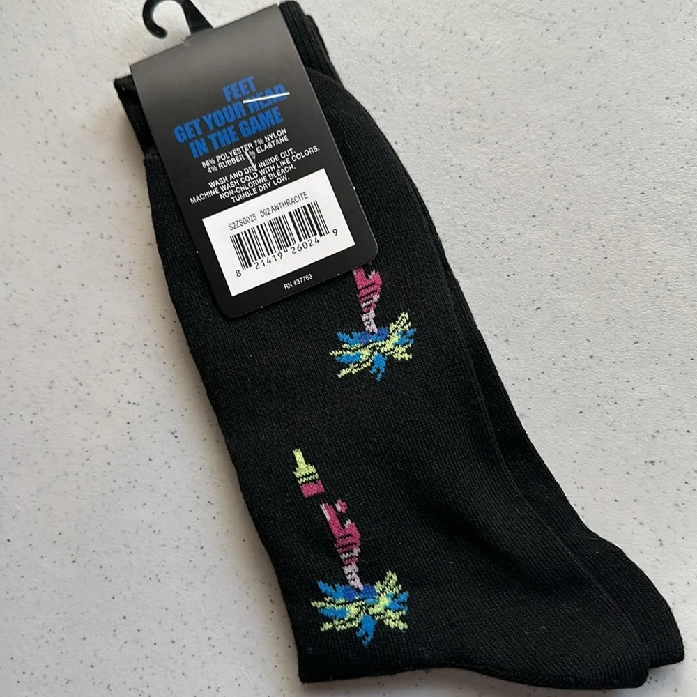 Mens decorative socks, new, smoke-free home.